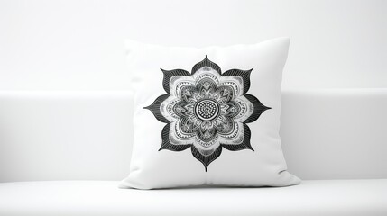 Poster - decor black and white mandala