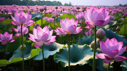 Wall Mural - flowers purple lotus