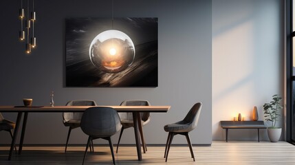 Wall Mural - design orb light