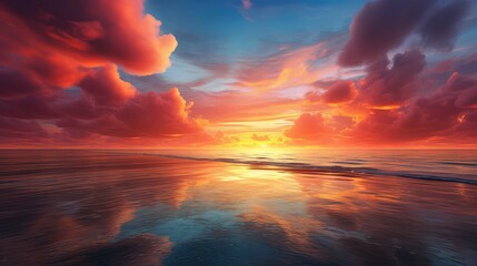 Canvas Print - sky orange fantasy