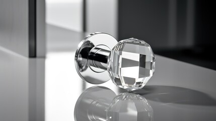 Wall Mural - statement crystal door knob