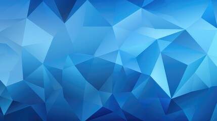 Wall Mural - triangles geometric background blue