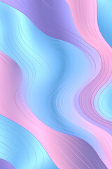 Wall Mural - blue pink and purple wave pattern poster background