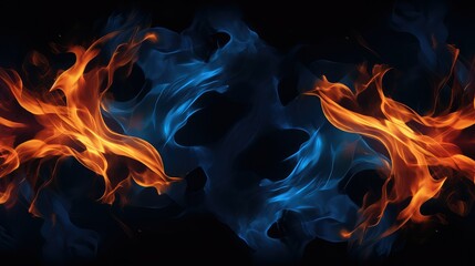 Wall Mural - swirling fire seamless