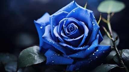 Poster - texture blue rose