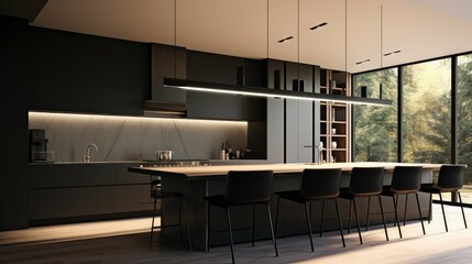 Wall Mural - sleek kitchen photo