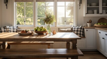 Poster - bench eat in kitchen