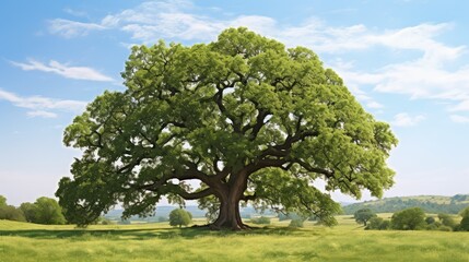 Wall Mural - green tree with leaves