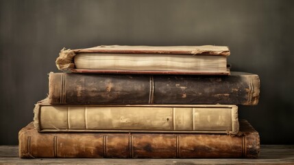 Wall Mural - books vintage texture