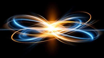 Wall Mural - ethereal fusion of energy swirls in a dynamic abstract design with luminous accents and flowing line