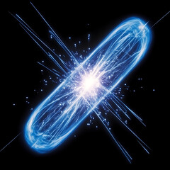 Wall Mural - Futuristic Energy Capsule Unveiling Cosmic Power and Light Phenomena Illustration Concept