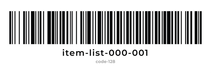 barcode on white background. vector illustration