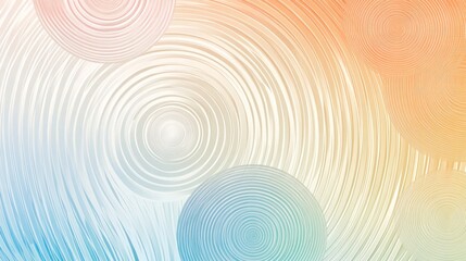 Wall Mural - Abstract pastel concentric circles background.