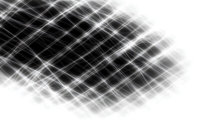 Wall Mural - luminous interwoven grid on dark void background for geometric abstraction and modern design aesthet
