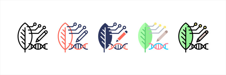 Poster - Synthetic Biology Multistyle Icon Set