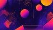 © NAIMAH - Abstract geometric art; vibrant colors, dynamic shapes; cosmic background; website design