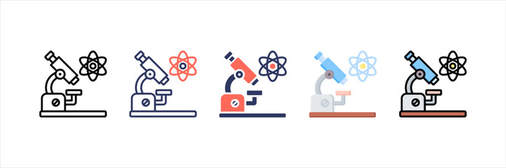 Poster - Scientific Multistyle Icon Set