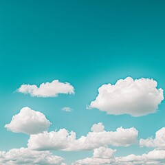 Wall Mural - beautiful white clouds in the blue sky