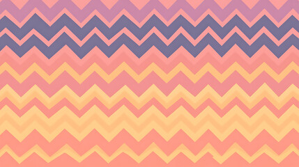 Wall Mural - Pastel Chevron Patterned Design with Soft Hues and Zigzag Shapes for Artistic Backgrounds