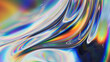 © Westend61 - 3D abstract glass refractions with colorful patterns and nobody