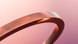 © Westend61 - 3D render of a metallic ring with a sunset sky background