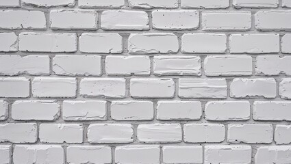 Wall Mural - style and type of a white brick wall, showcasing a classic and rustic layout. The bricks are arranged in a horizontal pattern, with each row slightly offset from the one above, creating a traditional 