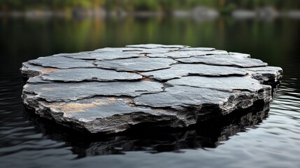 Wall Mural - Rocky Isle Floating Lake Background