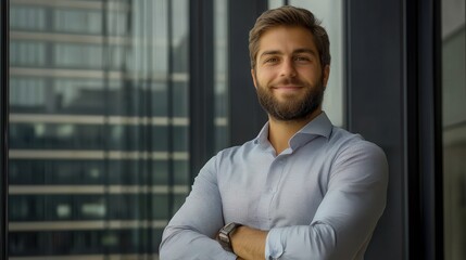 Wall Mural - a business advisor providing positive guidance to new startup founders.