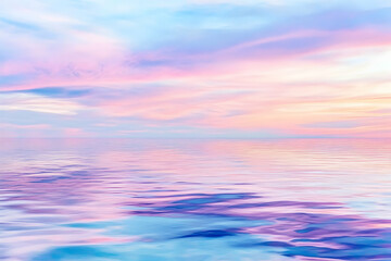 Wall Mural - tranquil ocean view at sunset with vibrant colors. for background, wallpaper