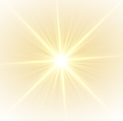 Wall Mural - png heavenly sun rays – soft golden light streaming from above, creating a warm and ethereal glow, p