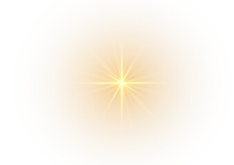 Wall Mural - png golden light burst – shining sunbeam effect with soft warm tones, ideal for spiritual, png cosmi