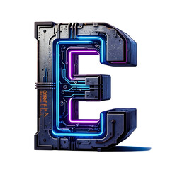 Sticker - alphabet letter e