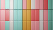 © Chom - Colorful geometric wall tiles in pastel shades
