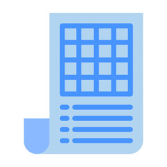 Poster - Spreadsheet Vector Design Icon Style