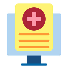 Poster - Digital Health Record Vector Design Icon Style