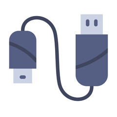 Poster - Micro USB Cable Vector Design Icon Style