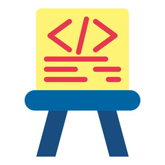 Code Canvas Vector Design Icon Style