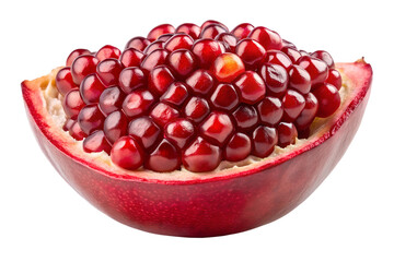 Wall Mural - pomegranate fresh raw peeled fruit isolated on transparent background png