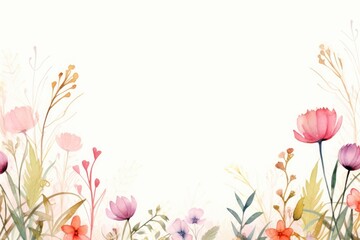 Wall Mural - Spring and summer flower backgrounds pattern.