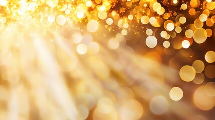 Poster - Bright Golden Light with Sparkles and Glimmers in Soft Focus