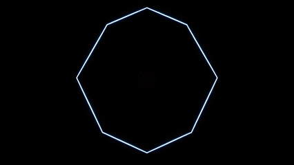 Glowing lines form a network pattern on an abstract black background