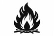 © Sana van Designer - bonfire silhouette vector illustration