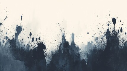For creative design, a vintage distressed raw textured monochrome abstract digital art pattern featuring a moody grunge halftone scanned paper backdrop with a faded gradient texture and sand noise
