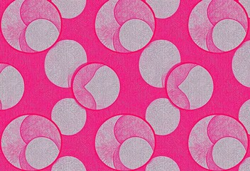 Wall Mural - Pink Geometric Pattern, background, pattern, texture, abstract, design, geometric, seamless, art