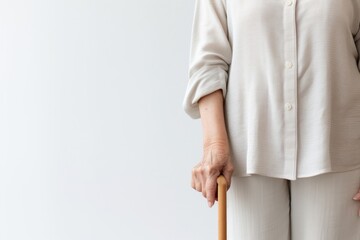 Poster - Holding adult white cane.