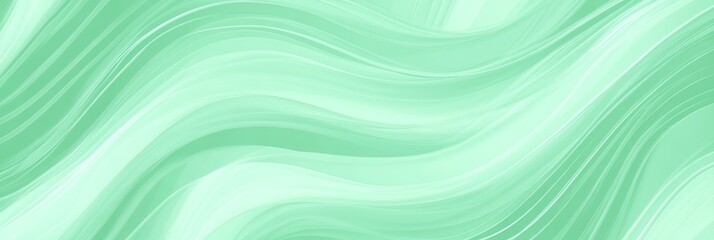 Canvas Print - elegant ,minimalist aqua 3d wave texture pattern ,pale green ,monochromatic, delicate background