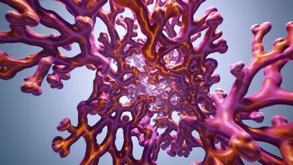 Aufkleber - Vibrant Coral Sculpture