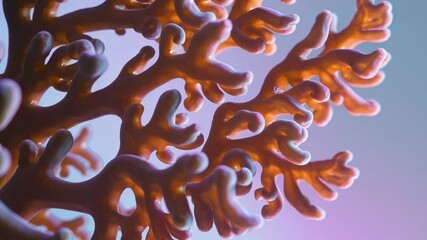 Aufkleber - Vibrant Coral Sculpture