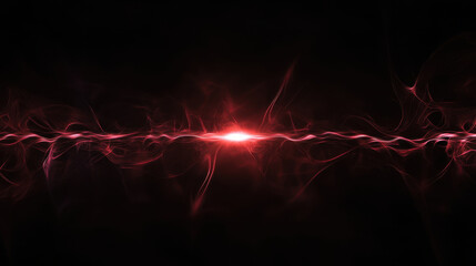 Wall Mural - vibrant red light beam with swirling patterns against dark background creates dynamic and energetic 