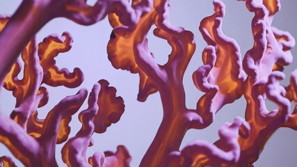 Aufkleber - Vibrant Coral Sculpture
